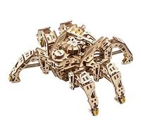 UGEARS Hexapod Explorer Puzzle 3D - DIY Robot Maquette en Bois à Construire casse-tête adulte et enfant avec moteur à ressort puissa