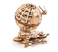 UGEARS Maquette mécanique en bois Globe – Jeu de construction doré pour enfants