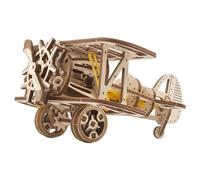 UGEARS Maquette mécanique en bois Mini-biplan Doré