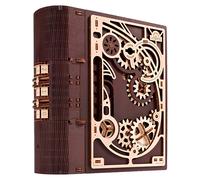 UGEARS - Jeu de construction Book of Secrets - Puzzle 3D bois 263 pièces - Marron pour enfants