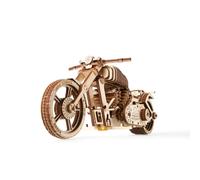 UGEARS Moto en bois à construire VM-02 – Miniature mécanisée, moteur à élastique