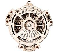 UGEARS Méca-Calendrier - Puzzle 3D Mécanique en Bois - pour Enfants et Adultes - Kits de Modèles de Bricolage - Maquette en Bois a Construire