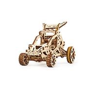 UGEARS Mini Buggy - Puzzle 3D pour Enfants et Adultes - Kit de modèle mécanique de Petit véhicule à Moteur - Kits de modèle en Bois pour Adultes à Construire