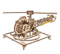 UGEARS Jeu de construction Mini Hélicoptère Marron pour enfants