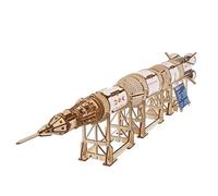 Ugears NASA Saturn V Puzzle 3D Marron Hauteur 66,5 cm