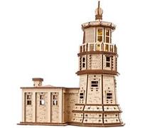 UGEARS – Puzzle 3D en bois Phare Split Rock – 295 pièces, veilleuse LED