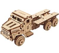 UGEARS Puzzle 3D Camion Militaire - Kit de modèle en Bois pour Adultes à Construire - Kit de Fabrication de Voiture de Camion modèle mécanique - Puzzle 3D Voiture Tout-Terrain en Bois