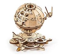 UGEARS Maquette mécanique en bois Globe – Jeu de construction doré pour enfants