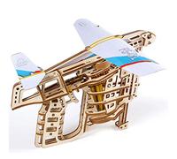 UGEARS Puzzle 3D Mécanique - l’Aéro-Lanceur Puzzle 3D - Jeu Construction Adulte en Bois de Construction Mécanique - Maquettes en Bois a Construire Miniature Mécanique en Bois à Monter soi-Meme 70075