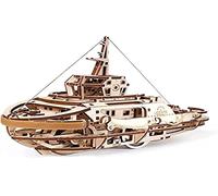 UGEARS- Remorquer Moquette en Bois à Monter - Casse-tête Puzzle Modèle 3D Navigante| Kit de Construction pour Enfants et Adulte .,