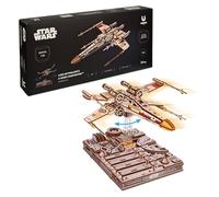 UGEARS Star Wars™ X-Wing Starfighter™ Puzzle 3D Bois - Maquette Bois Adulte à Construire - Puzzle 3D Adulte - Kit Créatif DIY Star Wars Cadeaux Maquette à Exposer