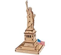 UGEARS Statue de la Liberté Puzzles 3D pour Adultes - Kits de Construction de Modèles - Puzzle en Bois Passe-Temps pour Hommes - Rompecabezas 3D pour Adultos - Kit de Modèle en Bois à Construire