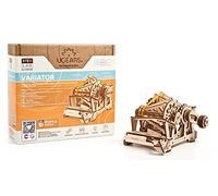 UGEARS STEM Jouets Puzzle 3D - STEM Kit de Construction mécanique en Bois - Puzzle Adulte - Kit scientifiques avec Application Modèle Mécanique pour Adultes et Enfants 8+ (Variateur)