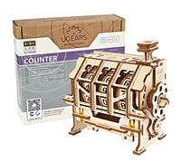 UGEARS STEM Jouets Puzzle 3D - STEM Kit de Construction mécanique en Bois - Puzzle Adulte - Kit scientifiques avec Application Modèle Mécanique pour Adultes et Enfants 8+ (Compteur)