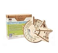 UGEARS STEM Jouets Puzzle 3D - STEM Kit de Construction mécanique en Bois - Puzzle Adulte - Kit scientifiques avec Application Modèle Mécanique pour Adultes et Enfants 8+ (Curvimeter)