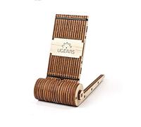 UGEARS Support Téléphone Bureau Pliable - Puzzle 3D Mécanique en Bois - Support Téléphone Portable - Kits de Construction pour Adultes - Supports pour Téléphones Portables - Construction Mécanique