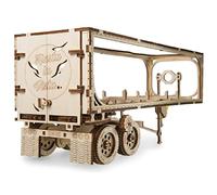 UGEARS VM-03 Chariot pour Camion - Compatible avec Le Camion VM-03 - Modèle en Bois à Construire - Miniature Fonctionnante - Assemblage sans Colle 138 Pieces- De Collection