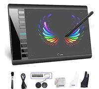 UGEE M708 Tablette de dessin graphique 25,4 x 15,2 cm avec 8 touches de raccourci 8192 niveaux, tablettes graphiques pour ordinateur, création d'art, croquis, pour Windows, Chrome OS, Mac OS et Linux