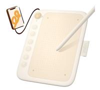 ugee Q6 Tablette de dessin mobile légère et portable avec stylet précis Compatible avec les applications de dessin grand public Beige