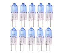 UGEFKMQ 10Pc Ampoule Halogène G4 12V 10W 20W 35W 50W Ampoules Capsule Blanc Chaud 4000K Tungstène Halogène Lampe G4 20W Dimmable Bleu, 35W