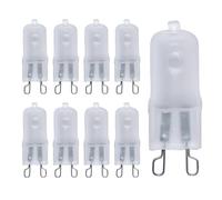 UGEFKMQ 10Pc Ampoules Halogènes G9 230V 20W Verre Dépoli Petite Ampoule Au Xénon G9 120V 60W G9 Ampoule Halogène Dimmable 230V-25W