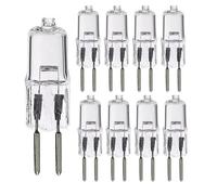UGEFKMQ 10PCS Ampoules halogènes G5.3 20 Watt 12V Ampoule halogène Dimmable Lampe capsule basse tension G5.3 12V 50W Mini Spotlight Ampoules Blanc chaud 10W