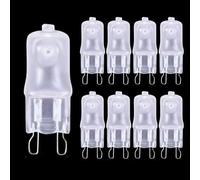 UGEFKMQ 10PCS G9 60W 230V Ampoule Capsule Halogène Remplacement G9 120V 40W Ampoules Halogènes 2 Broches Base Blanc Chaud 230V 20W
