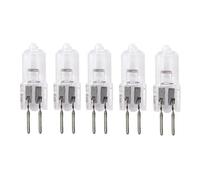 UGEFKMQ 5Pc Ampoules Halogène G5.3 24V 50W Ampoules Halogènes G5.3 Transparentes 2 Broches T4 Bi-Broches Dimmable Blanc Chaud, 20W