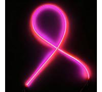 UGEFKMQ 5PCS filaments LED flexibles 12V COB LED Filament Flexible spiralés type Edison pour décoration rétro modélisme et pièces rechange 450mm rose