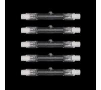 UGEFKMQ 5PCS Lampe Halogène R7S 78mm 250W 230V J Type Linéaire Double Extrémité Projecteur Ampoule Halogene R7S 75W J78 AC 220-240V Blanc Chaud 150W