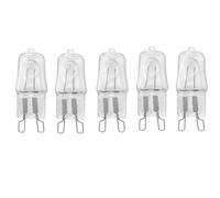 UGEFKMQ Ampoule Halogène G9 230V 20W Capsule Halogène Lampe De Remplacement À Base À 2 Broches G9 Bi-Pin Base Halogène Lampe pour four Dimmable Blanc Chaud 5Pc 25W