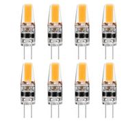 UGEFKMQ Ampoule LED G4 3W 12-24V T3 Dimmable G4 LED COB Lampe lustre éclairage de paysage à micro-ondes 2W-8PCS/blanc froid