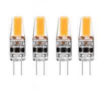 UGEFKMQ Ampoule LED G4 3W 12-24V T3 Dimmable G4 LED COB Lampe lustre éclairage de paysage à micro-ondes 2W-4PCS/Blanc Naturel