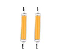 UGEFKMQ Ampoules Cob R7S Led Ampoule Led R7S Cob, Tube En Verre 78Mm 20W 118Mm 30W, Lampe De Remplacement Halogène 80W J78 J118, Spot Lumineux À Diode 220V, 2 Pièces,Blanc Chaud,78Mm 20W
