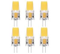 UGEFKMQ G4 LED 6W Ampoules 2 broches ACDC12V Ampoule G4 LED pour lustres, éclairage sur rail, éclairage à micro-ondes 6PCS 6W/blanc naturel