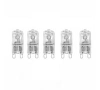 UGEFKMQ G9 Ampoule Transparente Ampoules Halogènes G9 40 W 220 V Blanc Chaud Pour Lustres, Éclairage D'Armoire Sans Scintillement, Lot De 5,60W