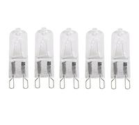 UGEFKMQ G9 Lampe Halogène G9 230V 40W G9 Lampe À Capsule Transparente Ampoules Halogènes G9 Bi-Pin Blanc Chaud Dimmable 5Pc 40W