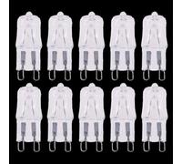 UGEFKMQ Lampe À Capsule Transparente G9 Ampoules Halogènes G9 25W 230V 20W 40W 60W G9 Culot À 2 Broches Blanc Chaud 10Pc 40 W