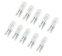 UGEFKMQ Lampe Halogene G9 Ampoules Halogènes G9 25 W 230 V Pour Four Et Four À Micro-Ondes, Lustre, Éclairage D'Armoire, Sans Scintillement, Lot De 10,25W