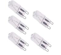UGEFKMQ Lampes Halogènes G9 25W 120V Ampoules Halogènes G9 230V 20W Blanc Chaud Clair Lampe Capsule G9 Bi-Broches Blanc Chaud 5Pc 25W 110 V