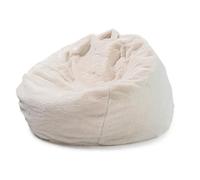 UGEFKMQ Pouf Géant en Tissu Pouf De Luxe pour Adultes Grands Poufs Moelleux avec Salon Sièges Moelleux Extra Larges pour Adultes (sans Remplissage),Beige,100 Cm * 120 Cm