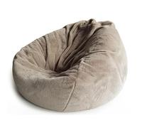UGEFKMQ Pouffe Géant Interieur Pouf De Luxe pour Adultes Grands Poufs Moelleux avec Salon Sièges Moelleux Extra Larges pour Adultes (sans Remplissage),Couleur Café,90 Cm * 110 Cm