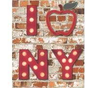 Ugepa 102536 Papier peint Motif New York sur fond de briques Multicolore