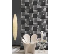 Ugepa F95709 Papier peint en relief Motif dalles Gris