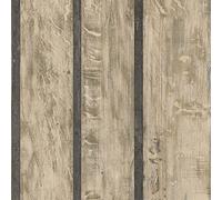 Ugepa J68207 Papier peint intissé Motif porte de grange en bois Beige