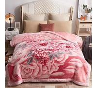 UGFJMN Couverture Pondérée De Peluche King Size, Couverture Épaisse,Soyeux Doux Et Chaud, 2 Plis Recouvert De Lit De Raschel Réversible pour l'hiver d'automne(200x230cm,5kg)