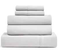 UGG 33611 Alahna Parure de lit 5 pièces avec taies d'oreiller - Lavable en Machine - Poches Profondes, Infroissable et Soyeuse pour Un Confort en Toutes Saisons, très Grand lit divisé - Pierre