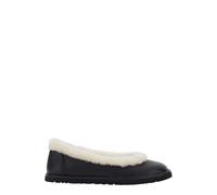 UGG - Ballerine Zora en cuir - Femme - Chaussures - Noir - Taille: 37 EU