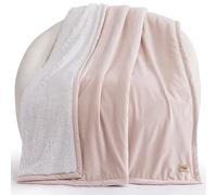 UGG Bliss 23852 Couverture Sherpa entièrement réversible pour canapé ou lit, Lavable en Machine, Facile d'entretien, Couverture surdimensionnée, 177,8 x 127 cm, Quartz