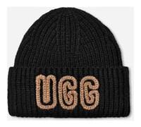 UGG Bonnet côtelé épais in Black, Taille O/S, Mélange D’Acrylique